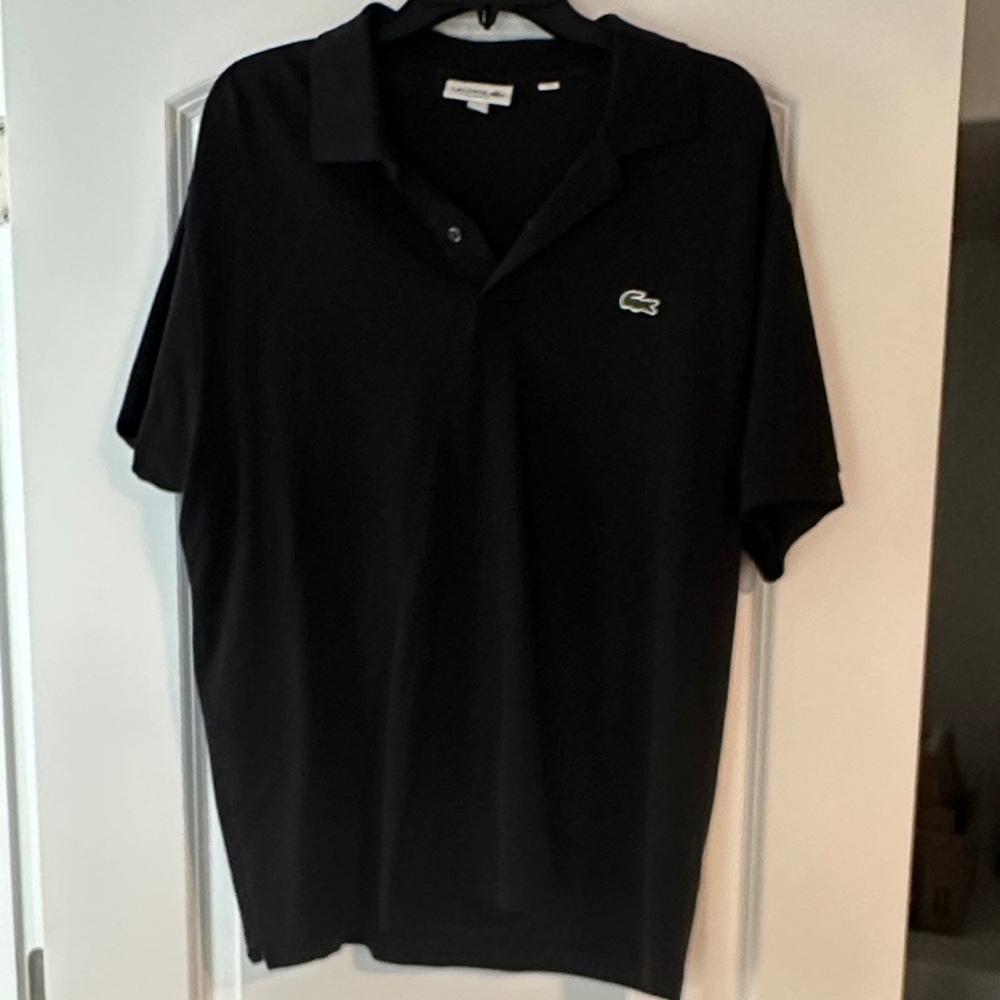 Lacoste Black Polo Shirt Size 6 XL